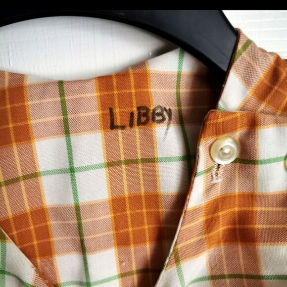 Vintage/Handmade plaid Jumpsuit size 12-18 m - Picture 5 of 6